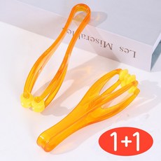 1+1 GF 손가락 안마 지압기 마사지기 롤러, 오렌지, 2개