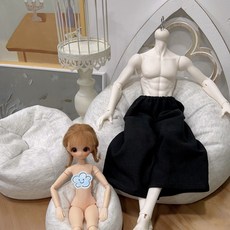 台灣出貨 娃衣配飾 原創BJD娃娃配件 娃屋六分小布手工沙發 微縮中號8cmX直徑17cm, 淺花灰大號（適合四分）, 1個