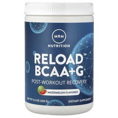 MRM Nutrition Reload BCAA+G 워크아웃 리커버리 수박 맛 330g(11.6oz), 328g, 4개