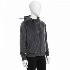 내셔널지오그래픽 N244WFT090 여성 베이라 벨벳 트레이닝 후드 집업 블루 그레이