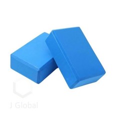 요가블럭 2개1세트 파랑 필라테스소도구 요가용품