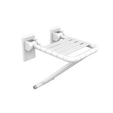 【海夫健康生活館】台灣陶然 工業風格 ABS溫和握感 掛牆式淋浴椅 (CF-104-9), 1個