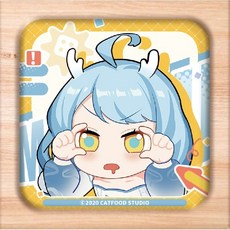 리치마작 작혼 캐릭터 스퀘어 뱃지 이모티콘 시리즈 굿즈