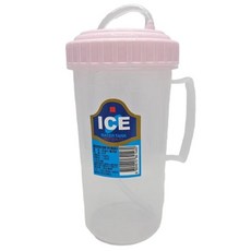 덕신화학 빨대컵 500ml 온가족 손잡이 다회용컵 색상랜덤 1개