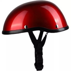 반모 바이크헬멧 통풍헬멧 오토바이헬멧 할리스타일 하이바 제품 레트로 클래식 보닛, 2.큰 빨간색