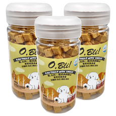 O Bli 噢 比利 肉肉點心 200g 狗狗零食, 起司, 3罐