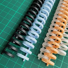 34홀 클릭링 제본링 40개 검정 10mm 내경, 8mm 블랙 40장 포함, 1개, 1개입