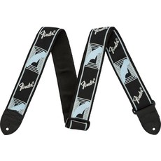 Fender 스트랩 Fender 2" Monogrammed Strap BlackLight GreyBlue, 1개