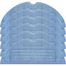 로보락 S8 프로 울트라 로봇 청소기를 위한 6팩 걸레 천 패드 교체 업그레이드된 재사용 가능한 극세사 듀얼 소닉 모핑 액세서리, S7 S8 Single Zone Mops