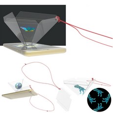 휴대용 스마트폰 홀로그램 만들기 3D영상 프로젝터 빛의반사 실험 (목걸이형 5인용)