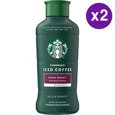 스타벅스 다크 로스트 언스위트 블랙 아이스 커피 Starbucks Dark Roast Unsweetened Black Iced Coffee, 1.42L