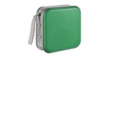쿠툰 CD 케이스 자동차용 홀더 48용량 하드 플라스틱 DVD 범용 정리함 지갑 보호 보관 자동차 내장 액세서리 홈 오피스 여행에 (녹색), Wood green, 1개