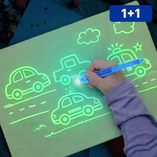 1+1 야광 드로잉 패드 일반형 중 A4