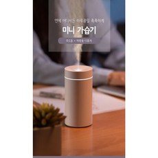 미니 차량용 프리미엄 무드등 디퓨저 가습기, 화이트