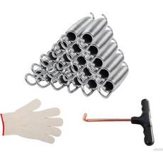 SLNNROA 55인치 트램펄린 교체 스프링 세트, 20pcs