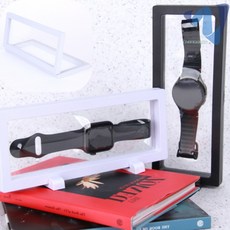 목걸이 기념 지폐 주화 메달 뱃지 보관 압화 고정 필름 액자 화이트 23X9