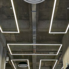 비츠온 멀티라인 LED 레일등 플리커프리 라인조명 300mm 8W, 1개, 화이트바디 전구색