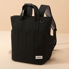 투바이젠 가벼운 기저귀 가방 백팩, 블랙