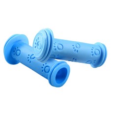 1쌍 자전거 그립 미끄럼 방지 고무 자전거 핸들바 그립 스쿠터 접이식 자전거 핸들 그립 사이클링 액세서리, Blue