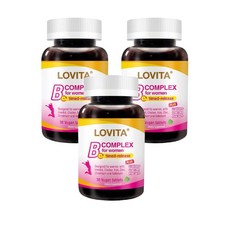 Lovita愛維他 女性長效緩釋型B群素食(30錠) (維他命C B群 鐵 葉酸 蔓越莓 兒茶素 松樹皮), 30顆, 3個