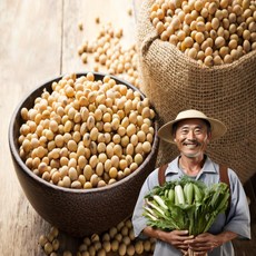 국산 강원도 백태콩 메주콩 백태 매주콩 국내산 백태 콩 노란콩 국산백태 메주콩국산 두부콩 콩국수콩 대두콩 햇콩 대두, 1개, 2kg