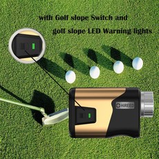 HIREED 高爾夫激光測距儀 鋁合金外殼 Type-C 充電 坡度開關, 800M,USB