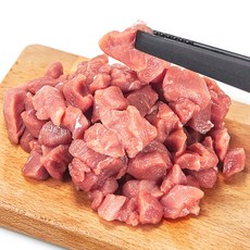 한돈안심 카레용 냉장 300g 볶음짜장용 손질정육 재료 포장 준비용 집밥 카레 볶음 정육 손질육 dew+523zq