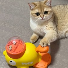 오리 모양 누출식 간식장난감 강아지 고양이 노즈워크 해멍 반려동물