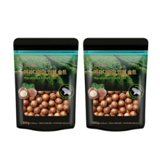 더팜스 껍질 마카다미아 솔트 200g+200g, 2개, 200g