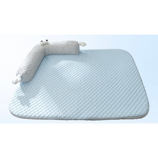 반려동물 강아지 고양이 아이스 쿨매트, 베개 스카이 블루, 1개