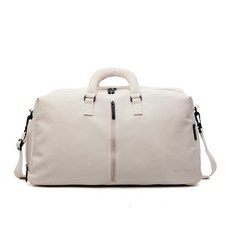 JA ACTIVE 旅行包 乾濕分離健身包 單肩斜挎運動包 游泳收納包 大容量男女適用, 米白色, 1個