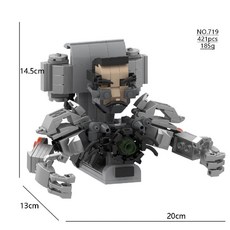 캐릭터 조립 프라모델 스키비디토일렛 장식품, 719 좀비 GMAN