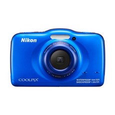 Nikon 디지털 카메라 S32 방수 1300만 화소 블루 S32BL, 1개