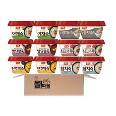 동원 양반 용기죽 6종 2개씩 11호[야채죽+누릉지닭죽+밤단팥죽+쇠고기죽+단호박죽+참치죽], 285g, 1개