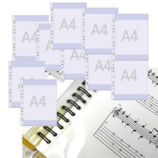 대영바인텍 악보화일 A4 리필속지 0.042t 20매입 (5속묶음), 2개