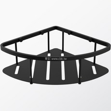 永昕衛廚 海廷頓 星動 牆角置物架 黑色 Y3380237-TW 轉角籃, 1個