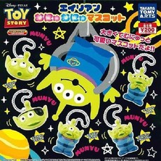 5종세트) 타카라토미 디즈니 토이스토리 에일리언 무뉴무뉴 키링 볼체인 가챠 가샤폰 캡슐, 1개