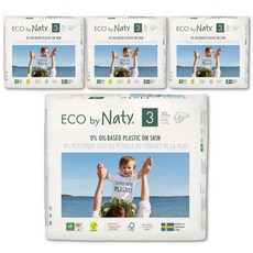 [Naty] 친환경 밴드 기저귀 3단계 30매 x 4팩, 120매