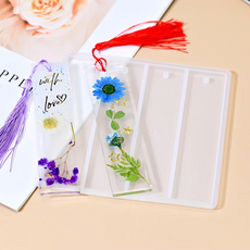 실리콘몰드 레진몰드 책갈피몰드 타원형(G4) 직사각(G5) 깃털(G6), 1개