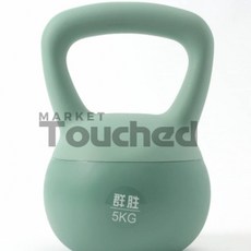 마켓터치드 소프트 케틀벨 5kg 그린 홈트용아령