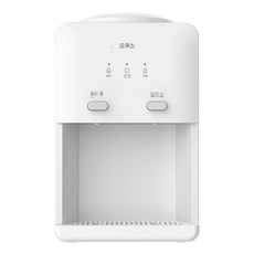 생수정수기 디스펜서 탁상형 탁상용 물통, 온수, 화이트, 기본 색상