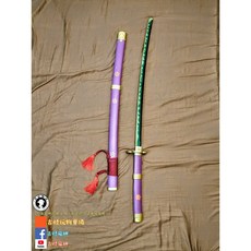 航海王1:1全金屬刀鞘鋁合金海賊王索隆歷代佩刀-和道一文字-雪走-三代鬼徹-名刀秋水-閻魔航海王動漫-羅鬼哭-鷹眼黑刀夜, 1個, 閻魔（不含在四把當中）