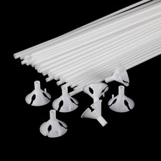 파리스 풍선 컬러 컵스틱 세트, 100개, 화이트