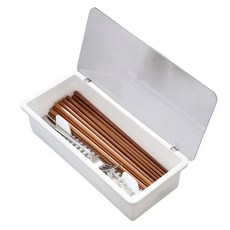 日式簡約筷子盒 筷子收納盒 餐具瀝水收納盒 廚房餐具盒, 1個, 小號（26*12.8*7.5cm）