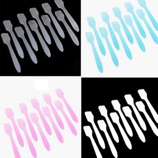 모아담 미니 스푼 10P 플라스틱스푼, 화이트