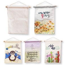 [㈜피오피스토리에듀] 내마음대로 패브릭족자만들기-사각 POPSTORY, 1개