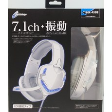 Cyber Gadget 7.1ch 虛擬環繞音效+震動 高品質電競耳機 (PS5/PS4/PC適用 USB連接)