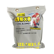 AIG 電焊防火毯 玻璃纖維布 瞬間耐溫1000度 電銲配件 各尺寸, 1個, 1M x 1M (超取最多4個)含稅