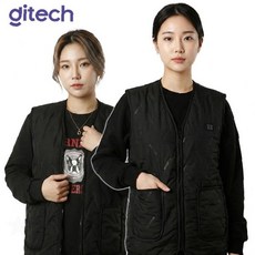 보온 패딩 베스트 조끼 온열 USB 캠핑 낚시 야외활동 브이넥 발열 전원