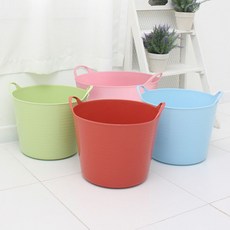 가쯔 파스텔 소프트 빨래바구니 25L 2개, 그린